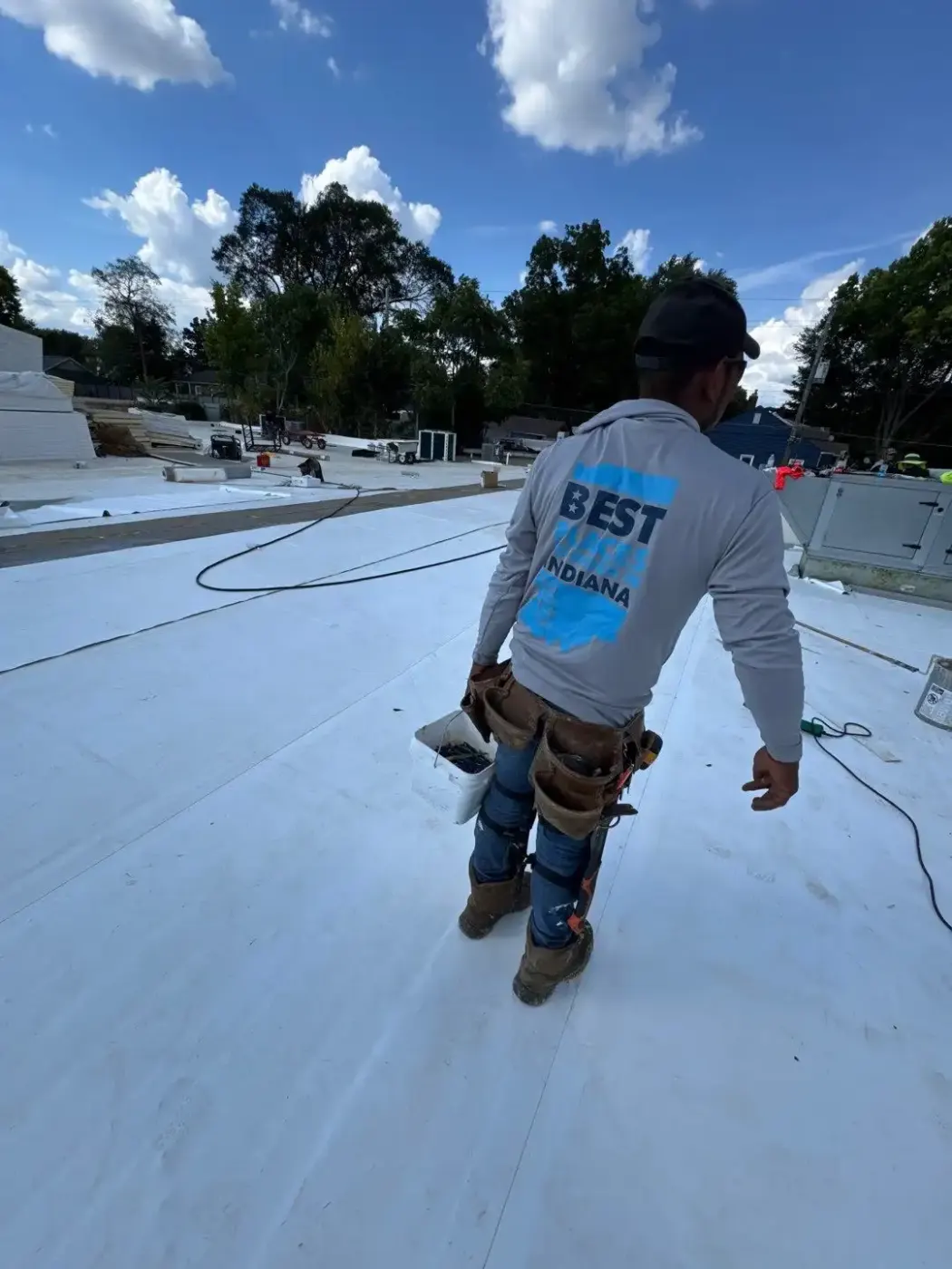 Commercial roofing by College Park Commercial Roofing near Wynnedale, IN